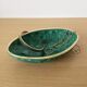 Vintage cup in malachite and brass