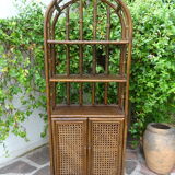 Rattan canning shelf