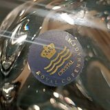 Tealight holder, vintage crystal pocket, Royal Copenhagen, Denmark 1980