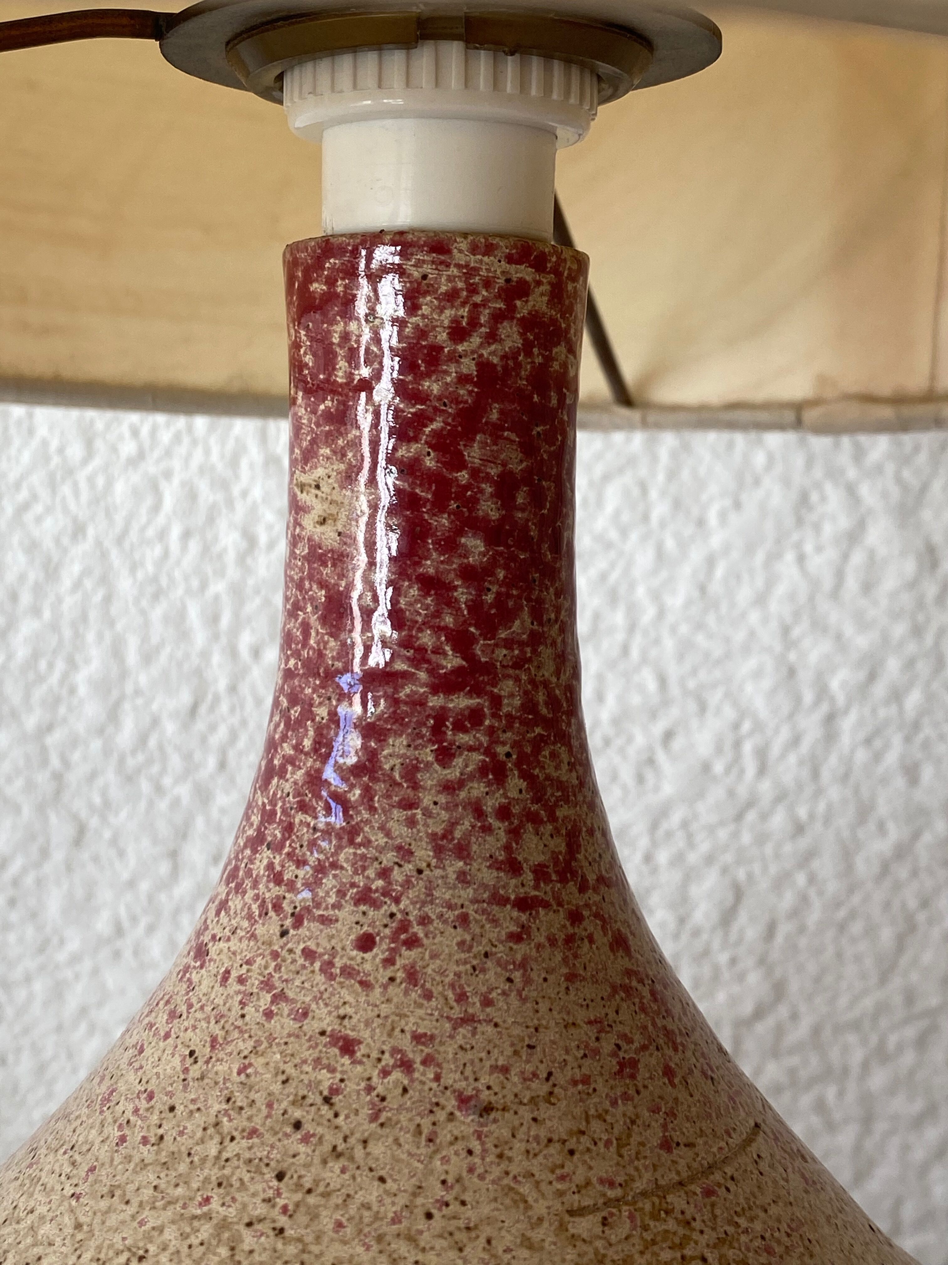 Lampe vintage en céramique des années 60