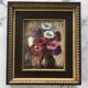 Huile sur toile Bourganel 1978 bouquet de fleurs