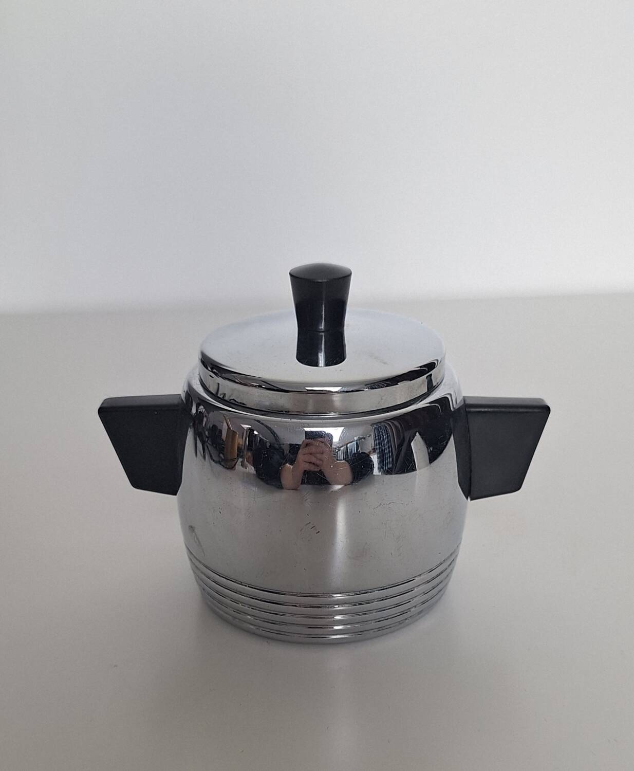 Small metal sugar bowl