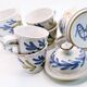 5 cups, 1 milk jug, 1 sugar bowl by Michel Barbier Vallauris