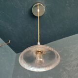 Lamp vintage 60s gilded chiseled glass