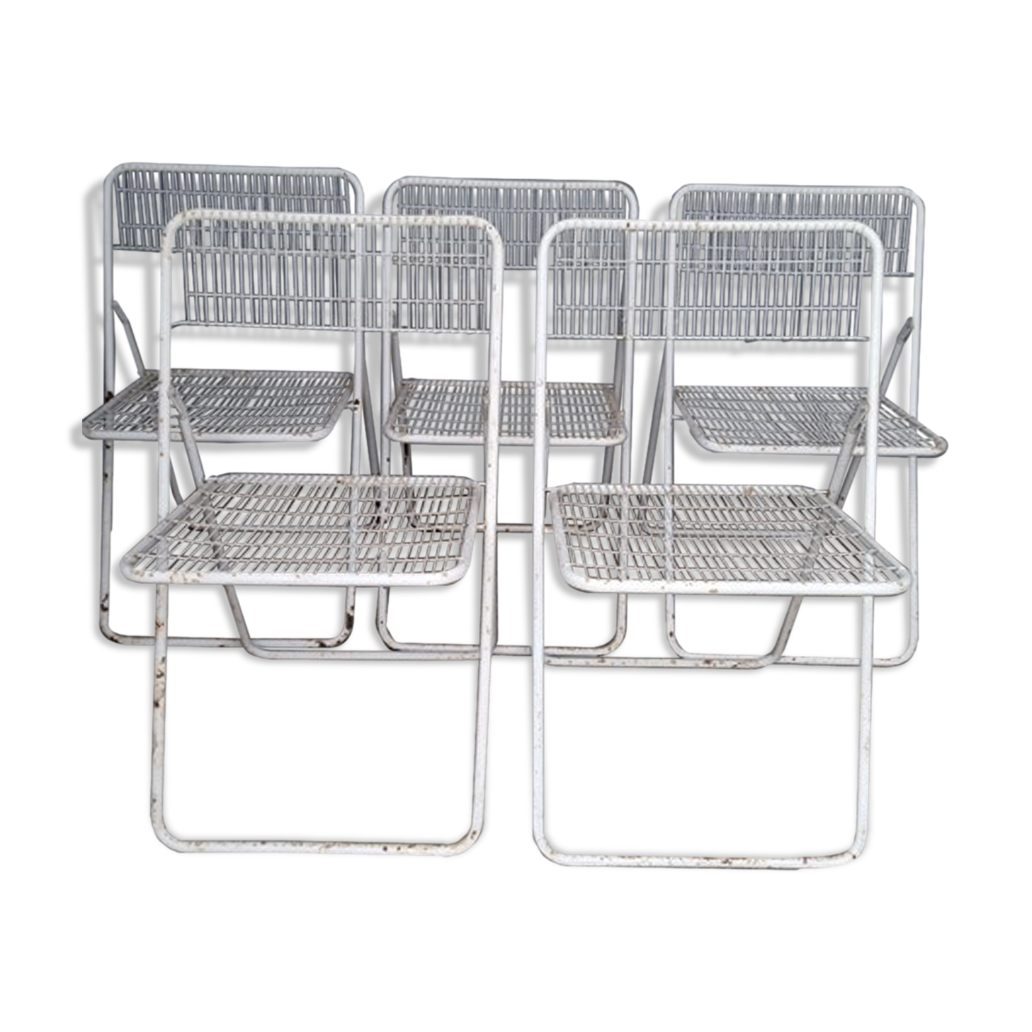 5 foldable chairs Emu Rio vintage ep 1970