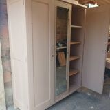 Pretty period Art Deco 3-door wardrobe
