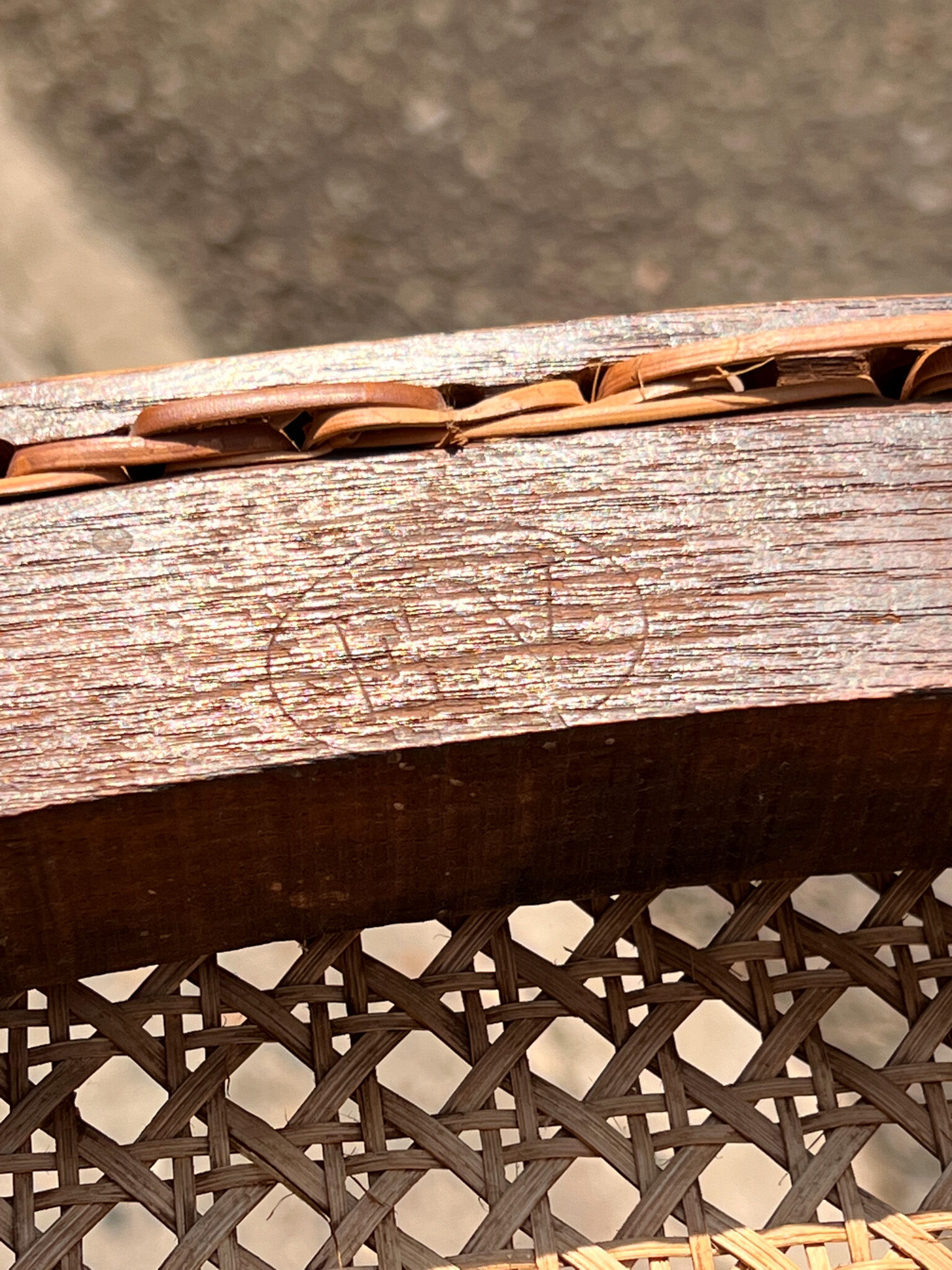 6 chairs bistro old cannage