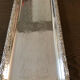 Silver metal cake dish
