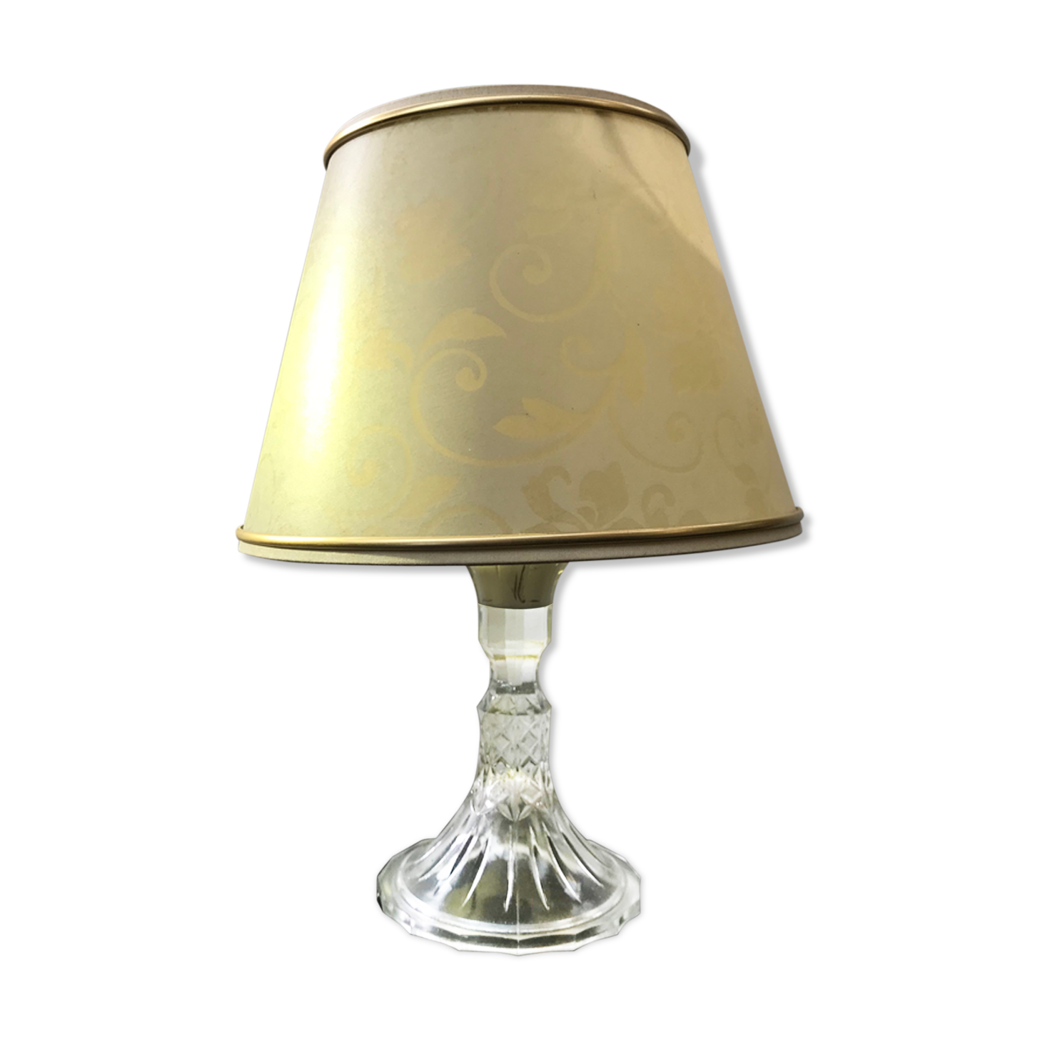 Former body lamp moulded glass - vintage cream daybat