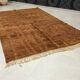 Plain brown Moroccan rug in wool 3/2 Custom-made Moroccan rug