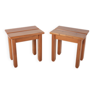 Paire de tabourets, Maison Regain, années 70