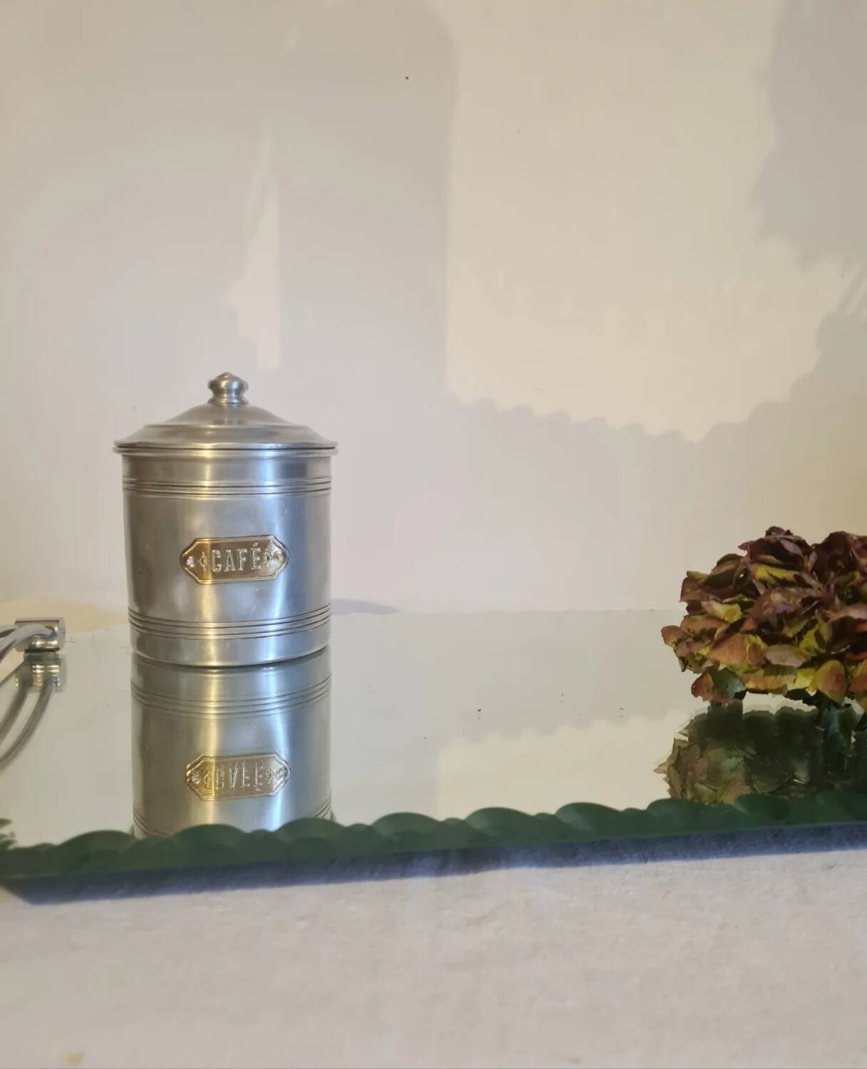 Aluminum and brass spice jars