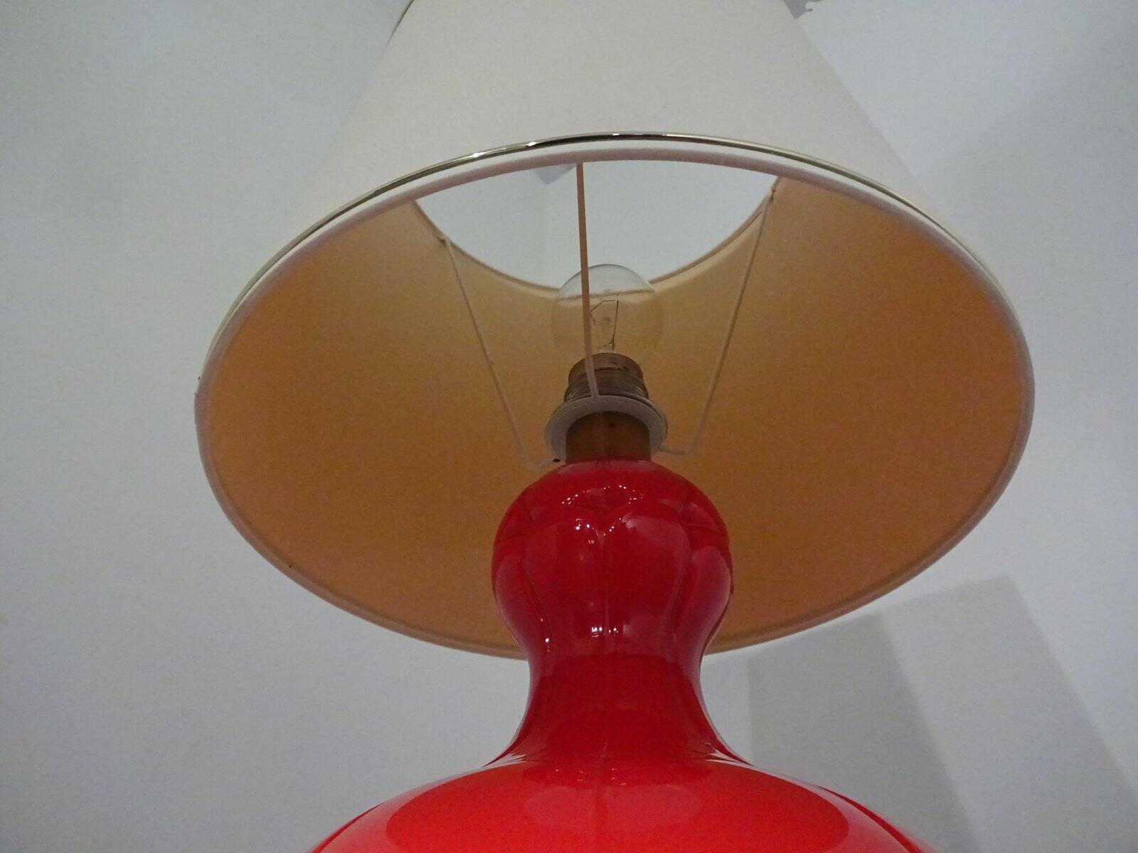 Glass floor lamp by Peil & Putzler, 1970s