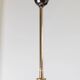 White Murano Glass Ceiling Lamp with Gold Metal Trim – 1980s Italian Vintage Triangular Chandelier