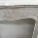 Louis XV style fireplace Model Pompadour White Carrara marble 20th century