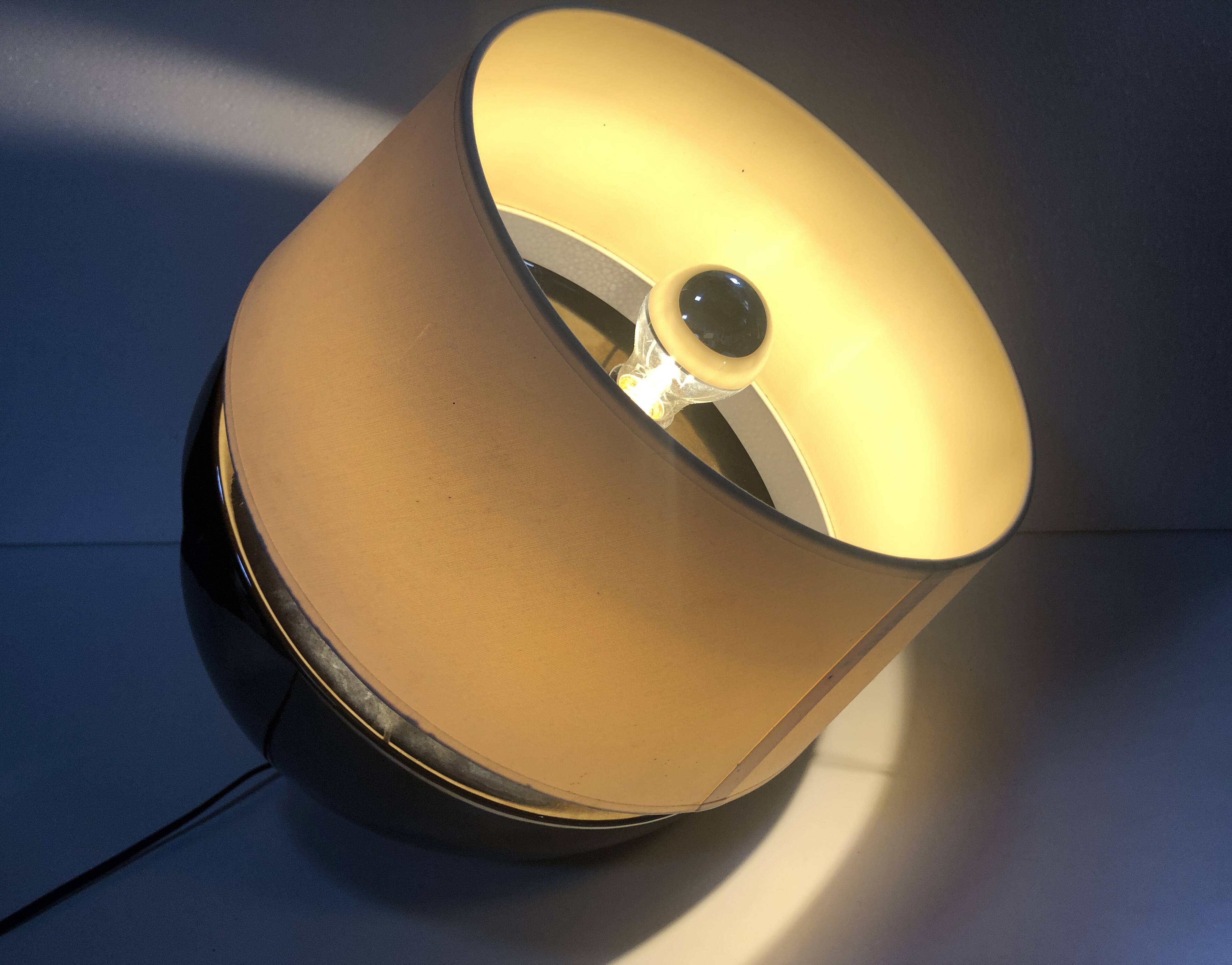 Large Vintage Lamp • Glazed Earthenware • Louis Drimmer • Space Age • 1960