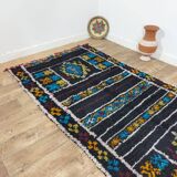 Handmade wool Berber rug 340 X 140 CM