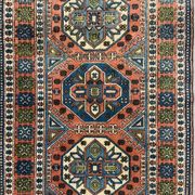 Turkish Kazak rug 270x166 cm vintage carpet, tribal handwoven large 2526