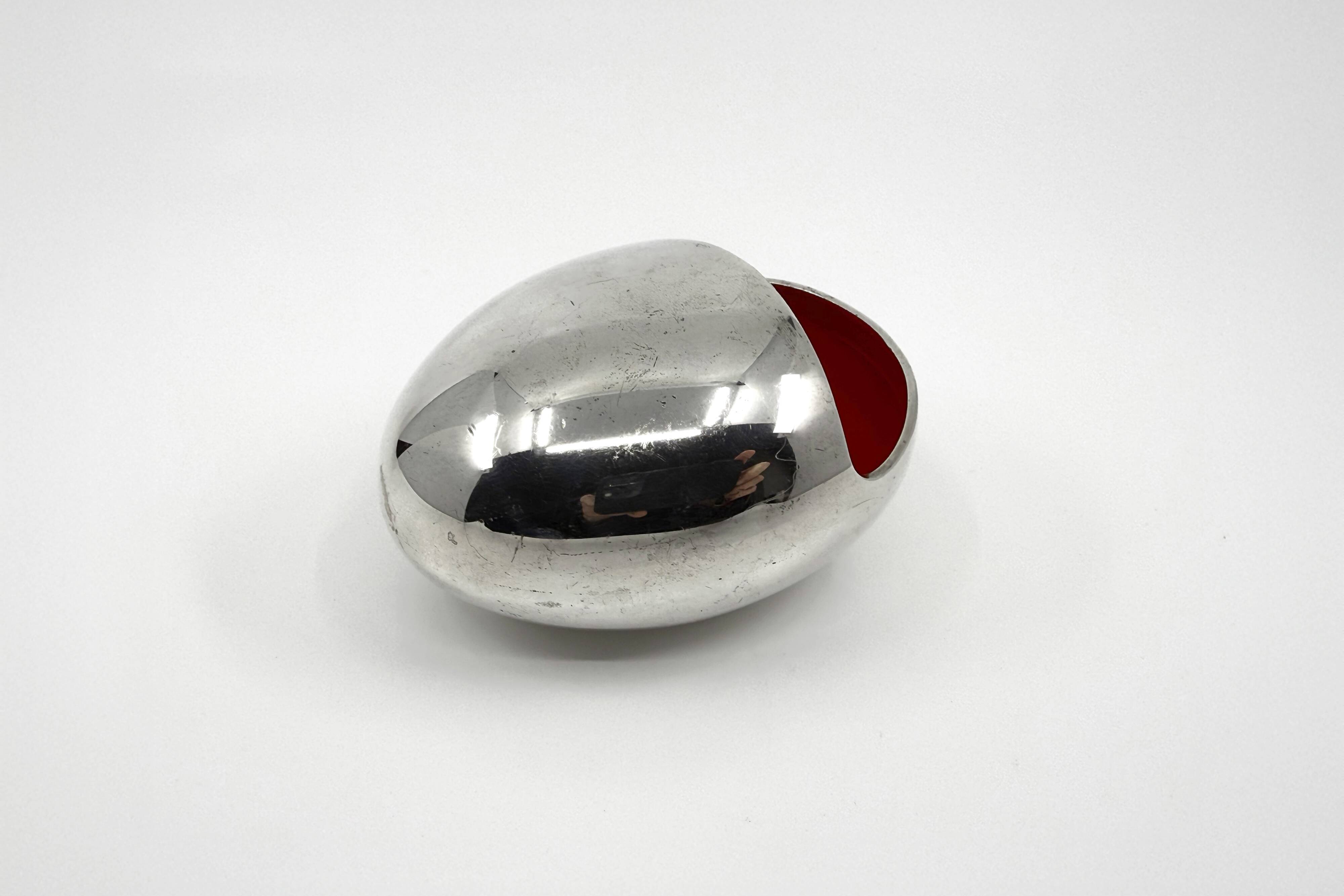 Cendrier moderniste "the smile" • Hans Bundle pour Carl Cohr • Danemark 50s