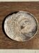 Petrified wood catchall or dish, grey with black rim, D29.5x25.5 -3321