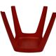 Vintage Space age plastic stool table mid century red plant stand