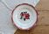 Round serving dish in Sarreguemines earthenware, Cibon model - Floral decoration.