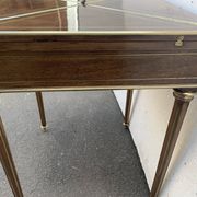 Table for games "Handkerchief" Napoleon III mahogany and brass fillet XIX century