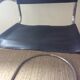 Cantilever Italy chair from the 70s in black leather