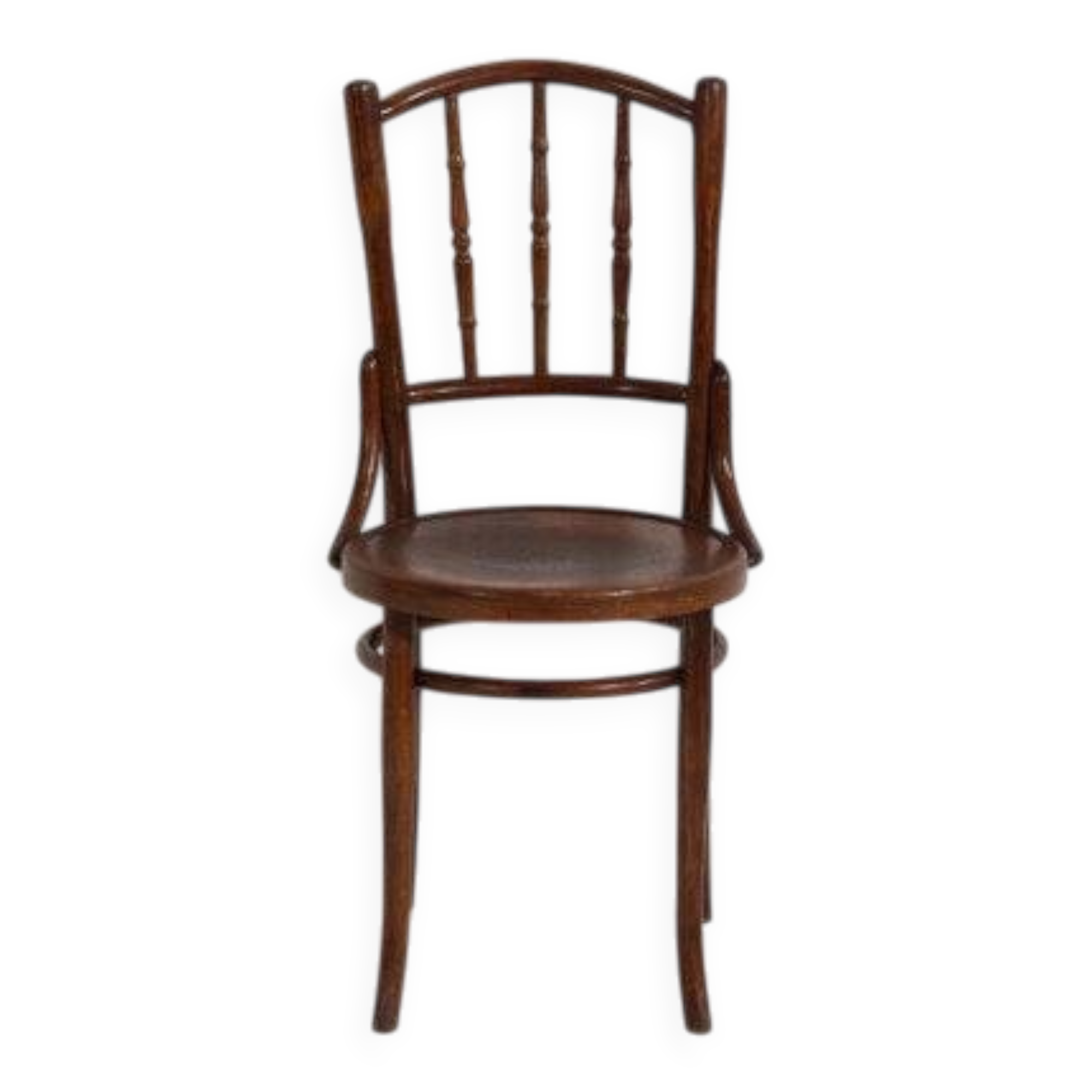 Antique Parisian café-style chairs (c. 1920). Set of 6, no. 3