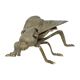 Vintage Copper Plated Fly Ashtray Figurine Italy 1960s