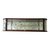 Hanging display cabinet in Art Deco style