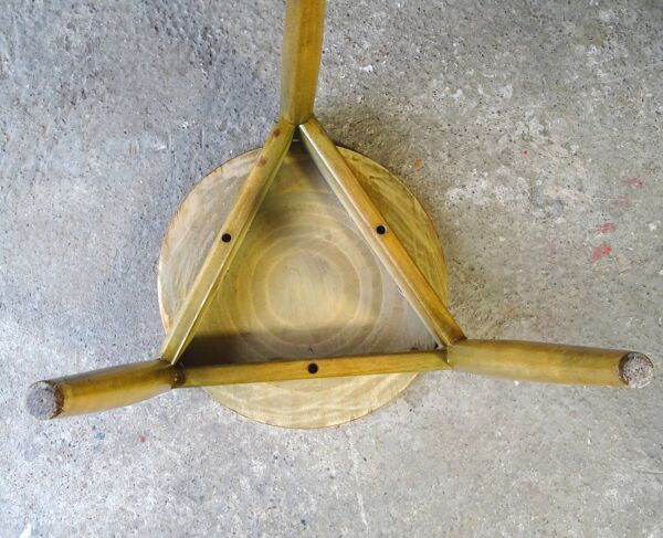 Tabouret DANOIS en hêtre clair -1960 -