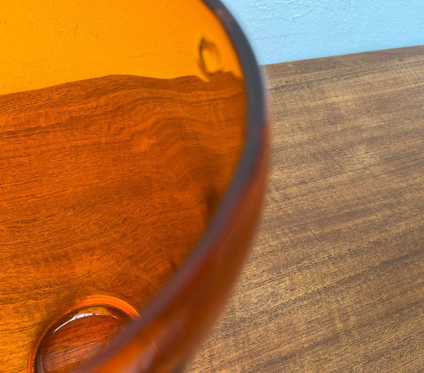 Vintage glass vase by Hysteria, 1980s.