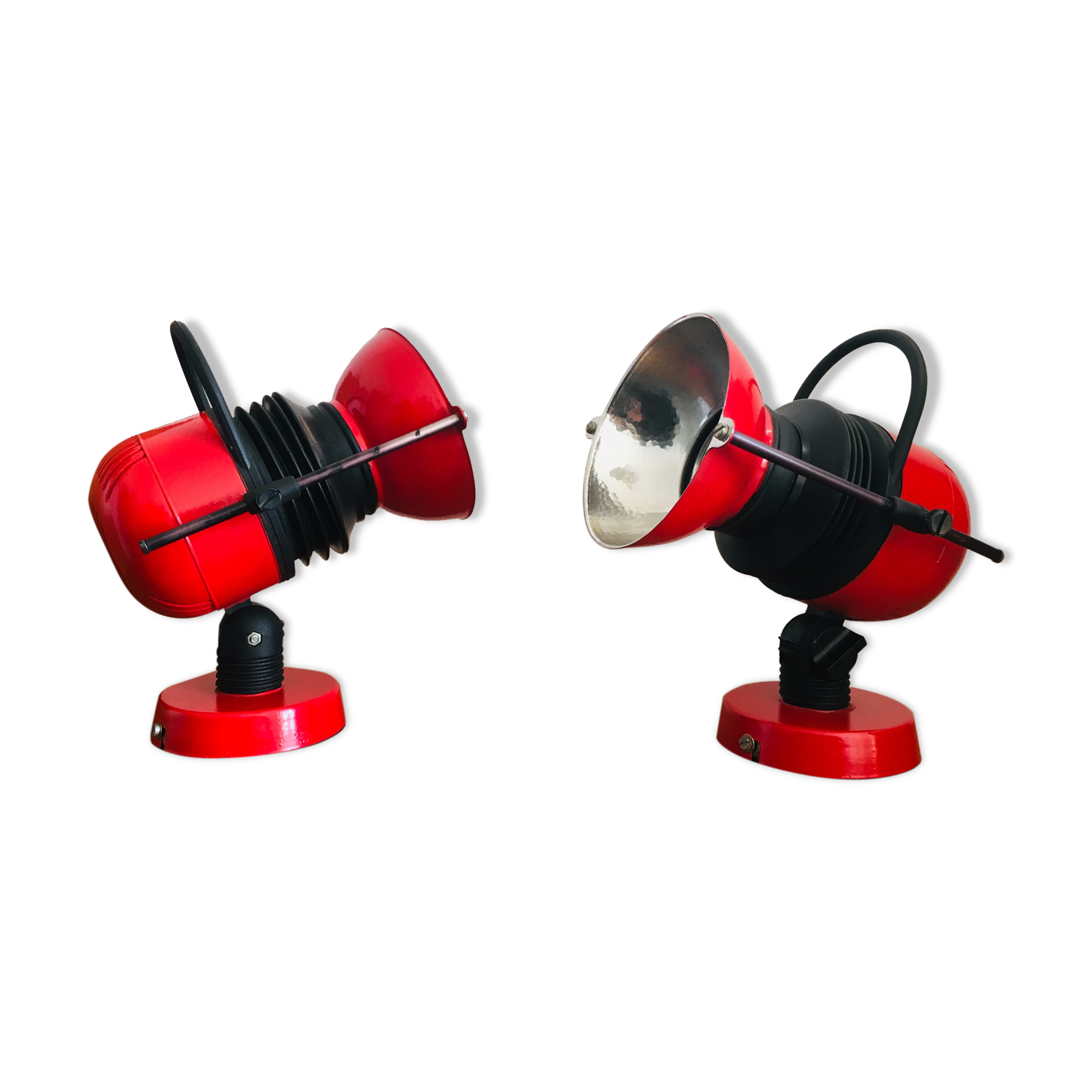 Red wall lights