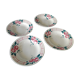 Lot de 4 assiettes creuses faience Sarreguemines Beauséjour