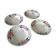 Lot de 4 assiettes creuses faience Sarreguemines Beauséjour
