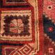 Vintage western turkish rug oriental 115x124 cm