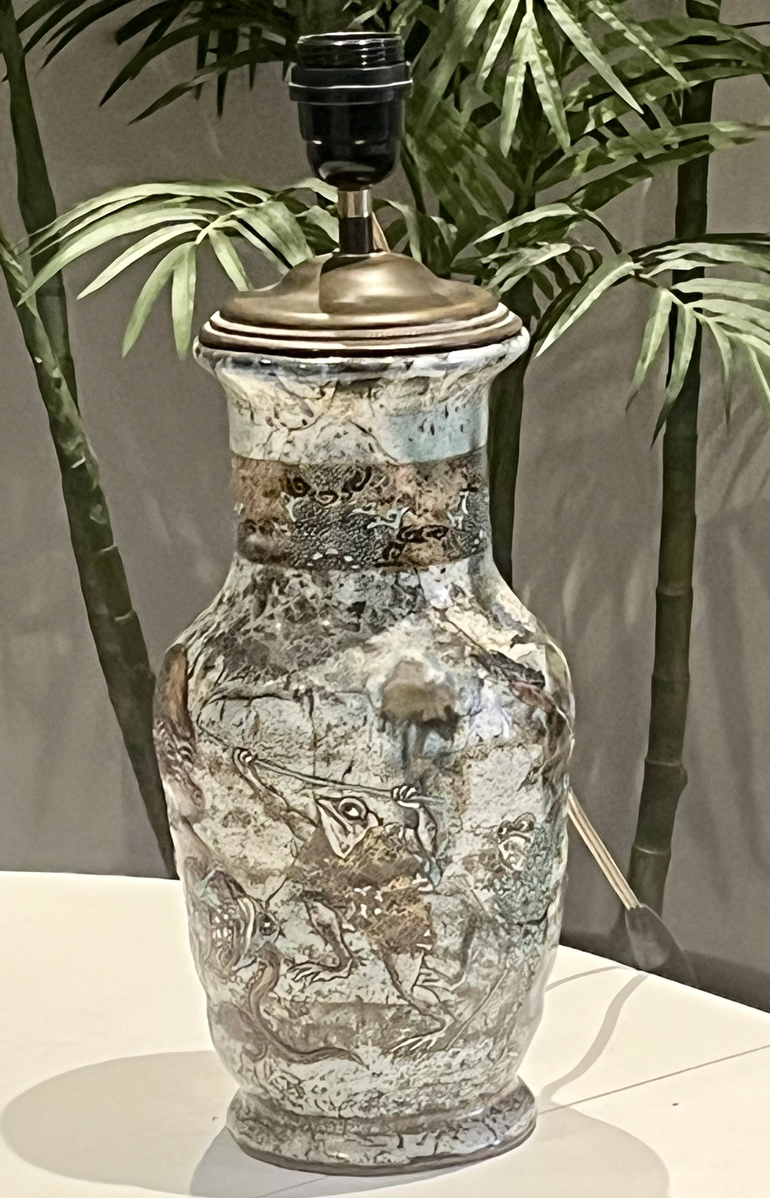 Ceramic lamp base - Okinawa (Japan)