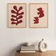 Duo de peintures sur papier signées Eawy