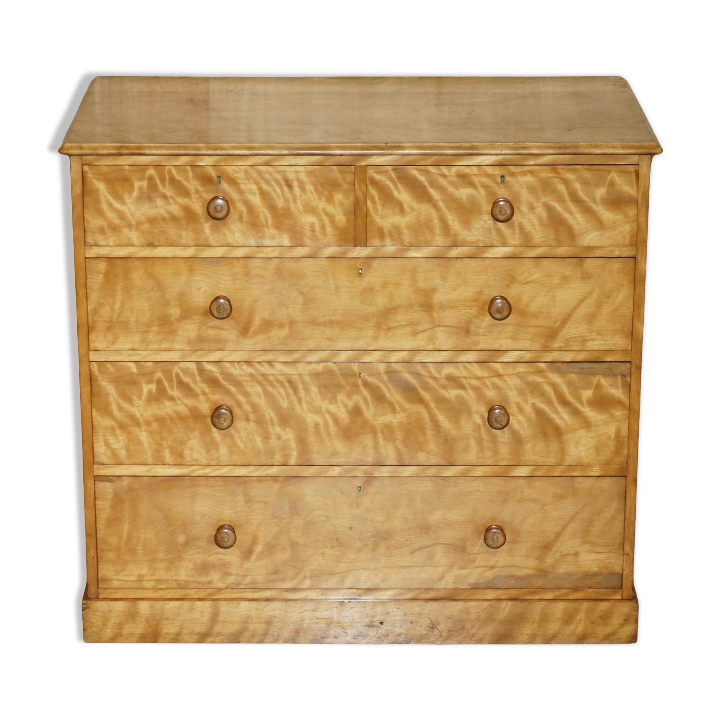 Victorian Commode in Satin Birch by Holland & Sons 1880