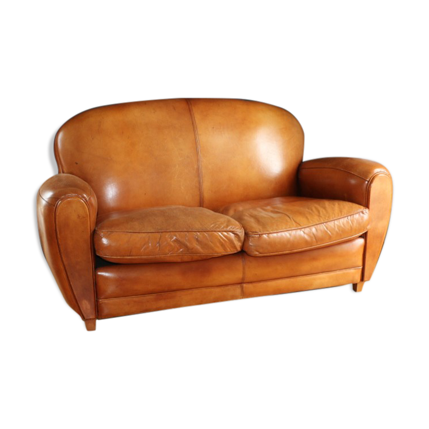 Classic club sofa leather swarthy