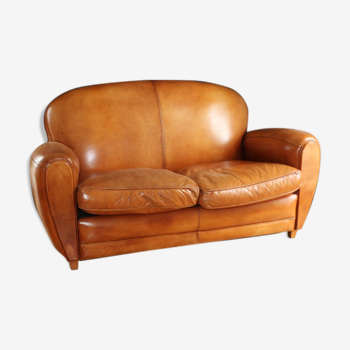 Classic club sofa leather swarthy