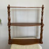 Napoleon III Wall Shelf in Walnut, 19th Century