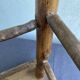 Chestnut and bamboo stool