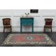 1970s Vintage Turkish Handmade Wool & Cotton Pink Area Rug 155x209