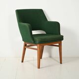 Oslosund armchair by Kinnarps in forest green, 1950s