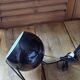 Bedside desk lamp Black metal ball