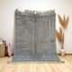 Light grey wool Berber rug size 150 x 250 cm