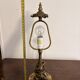 Antique Bouillotte Table Lamp Brass Chiseled Louis XVI Style