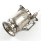 Art Nouveau oil jug, silver-plated brass, pewter, Germany, early 20th century